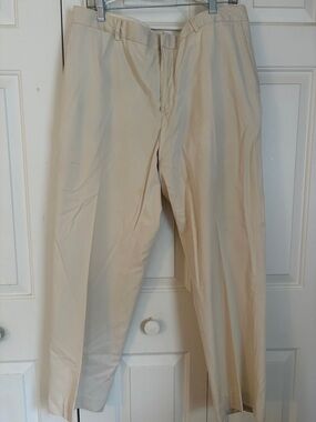 Men's Ralph Lauren Polo silk blend  Beige/cream  Pants 38/30
